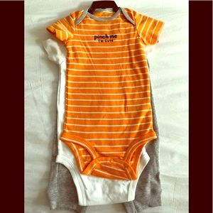 Carters 18 months - (2) onesies and (1) pant set